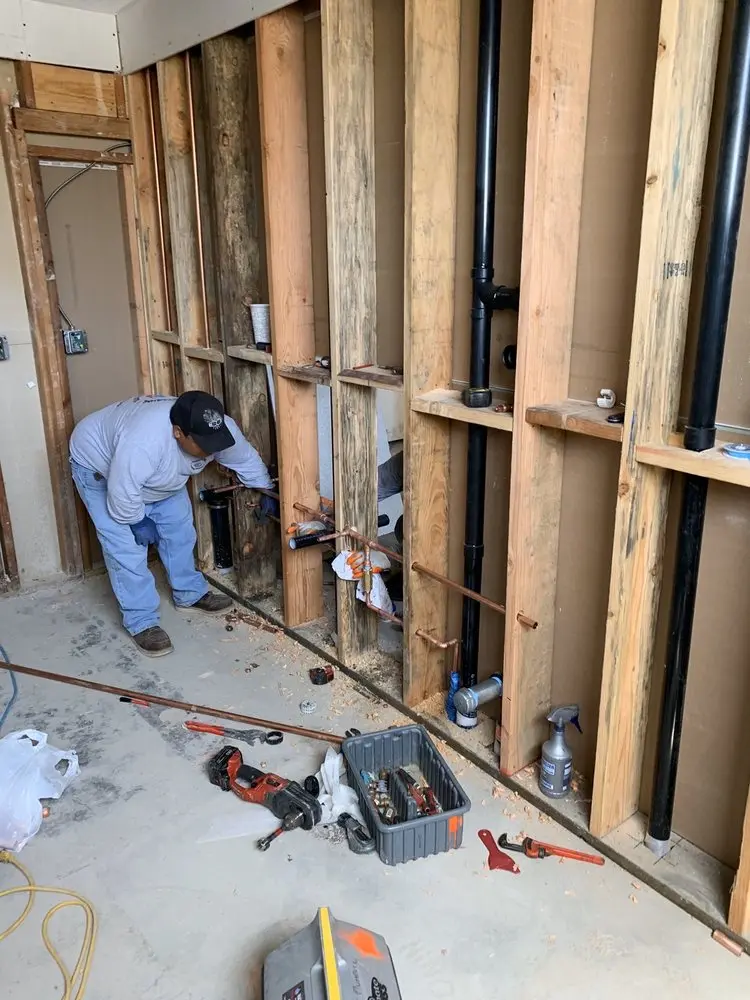 Commercial rough-in plumbing for Water Heater Replacement in Twin Bridges